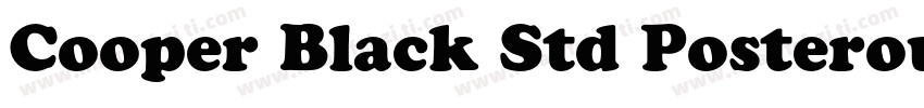 Cooper Black Std Posteroutline Stan字体转换
